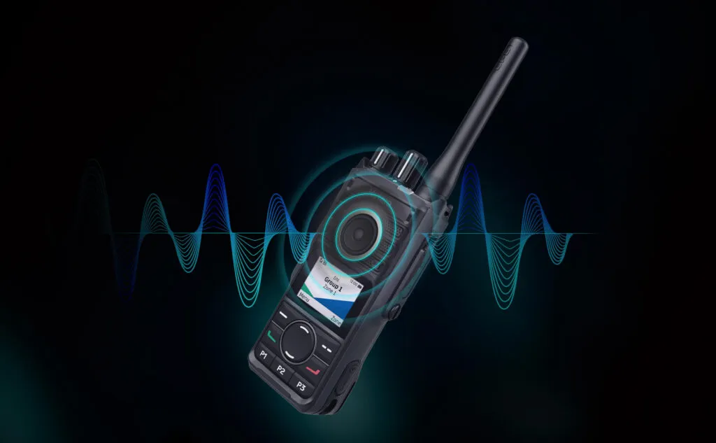 Hytera HP568 Professional DMR Two-Way Radio with LCD Display, Full Keypad, and Optional GPS and Bluetooth