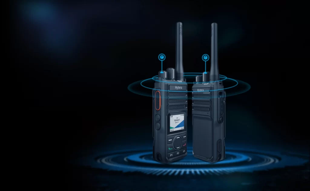 Hytera HP568 Professional DMR Two-Way Radio with LCD Display, Full Keypad, and Optional GPS and Bluetooth